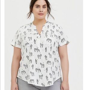 cute zebra print shirt